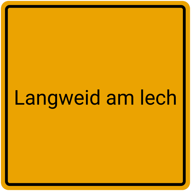 Meldebestätigung Langweid am Lech